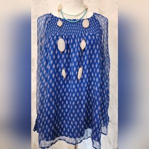 Sundance smocked blouse